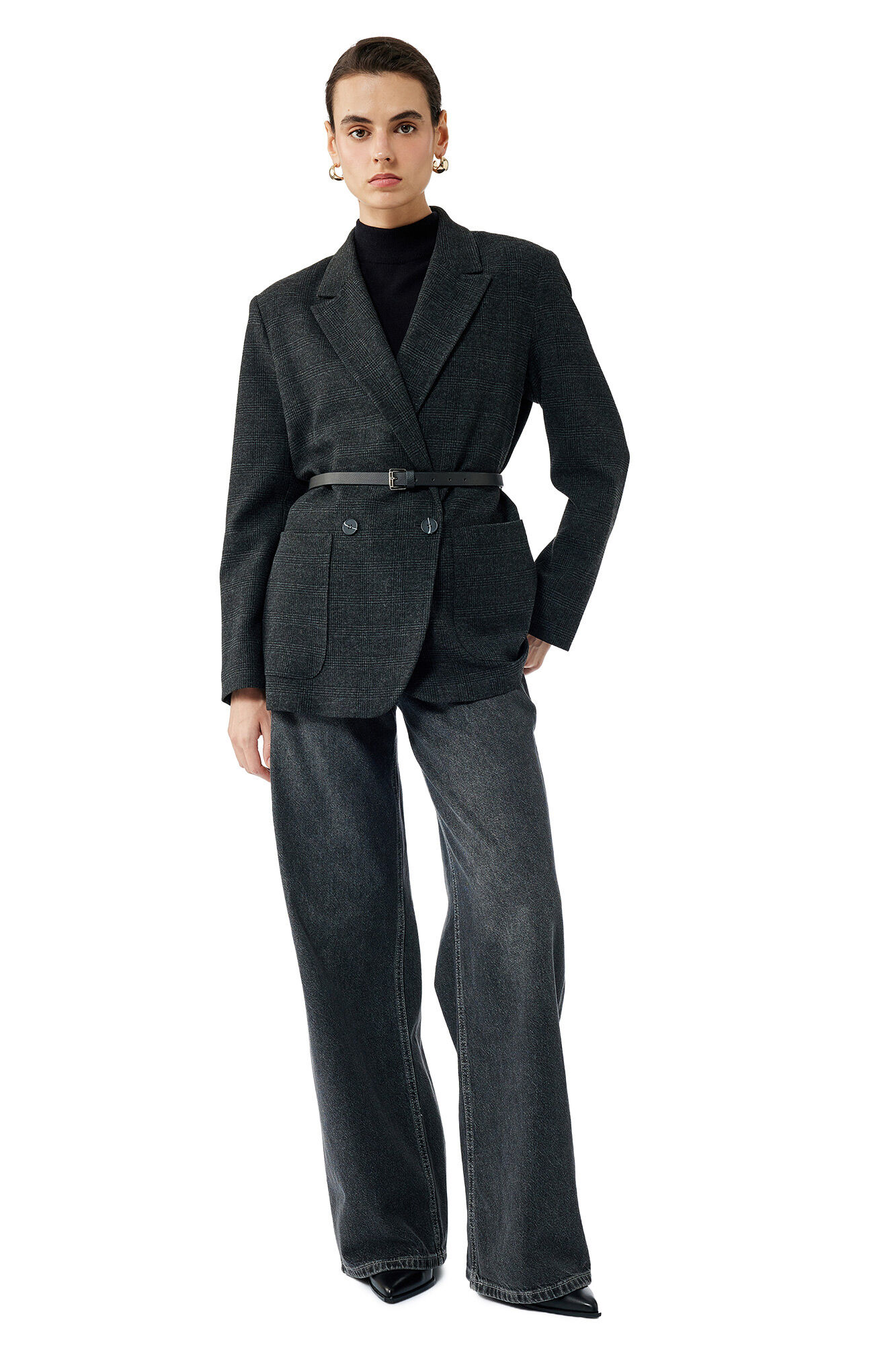 Koton Chaqueta blazer a cuadros
