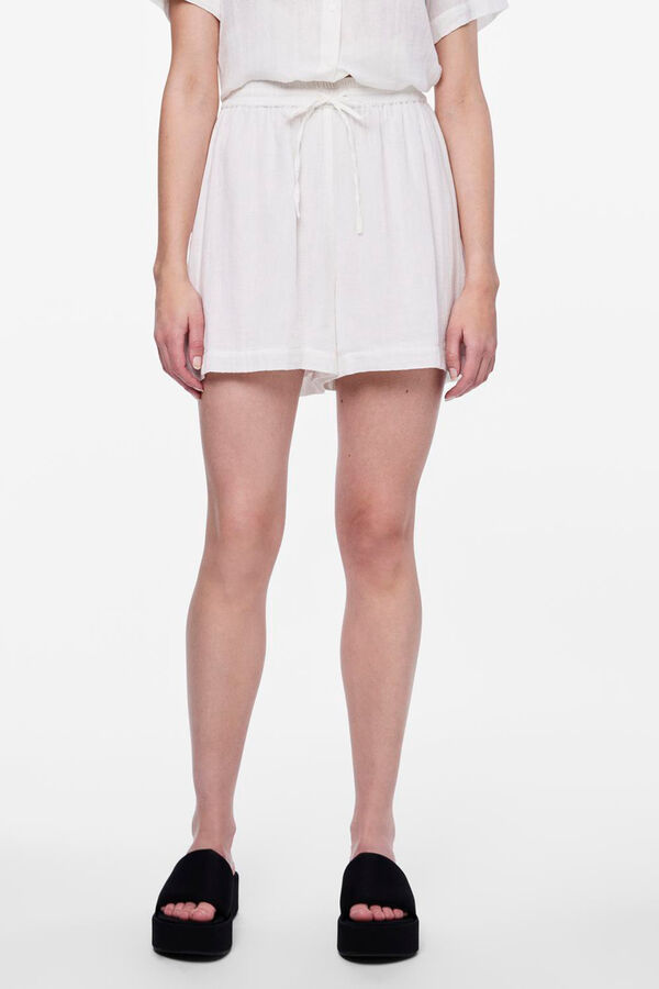 Pieces Short 100% algod&oacute;n blanco