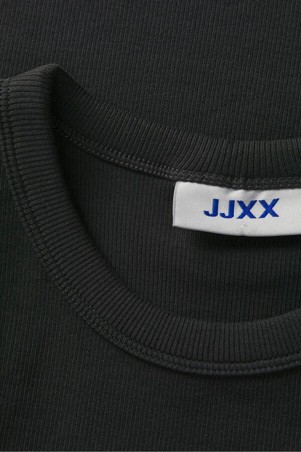 Jack & Jones Top com alças caneladas preto