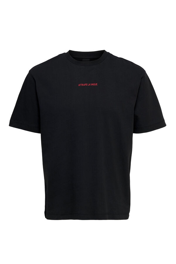 Springfield Camiseta manga corta negro