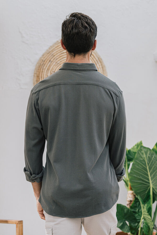 Celopman Camisa Piqu&eacute; Punto verde