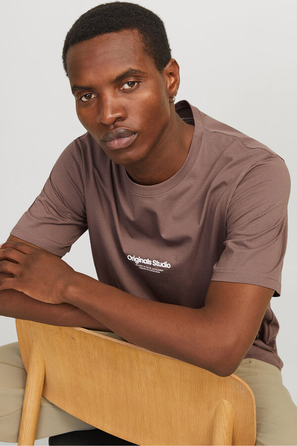 Jack & Jones Camiseta original studio marr&oacute;n