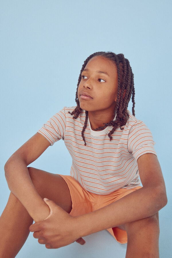 Springfield Kids Camiseta multiraya ni&ntilde;o beige