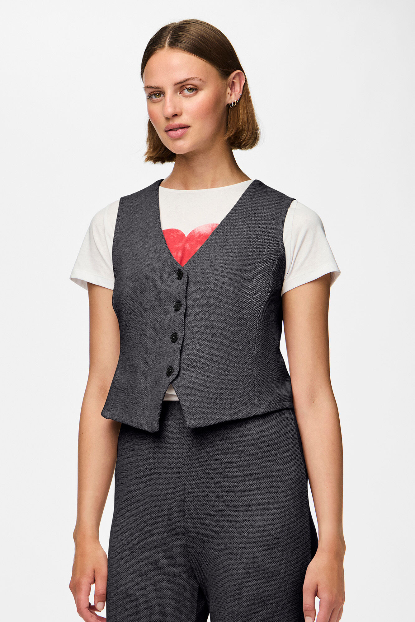 Pieces Chaleco de algod&oacute;n