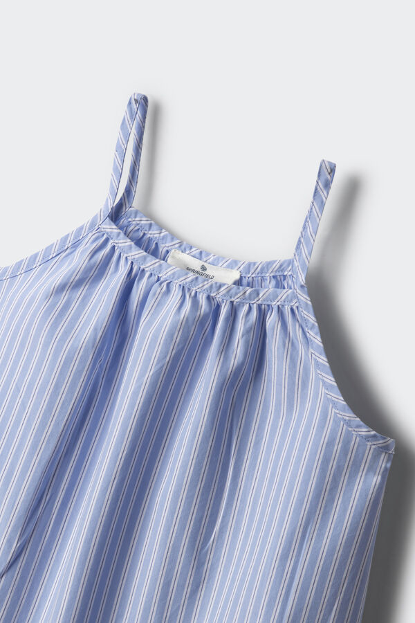 Springfield Kids Vestido riscas menina azul