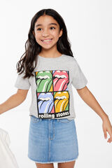 Springfield Kids Camiseta Rolling Stones ni&ntilde;a gris