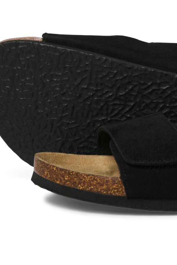 XTI Sandalias doble tira velcro negro