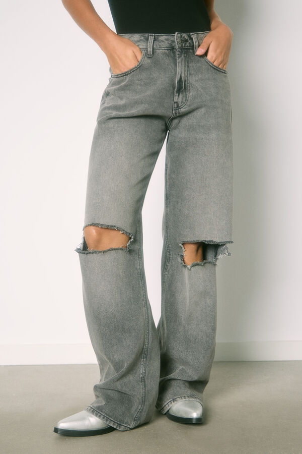 High Spirits Jeans Wide Leg "Euphoria" negro