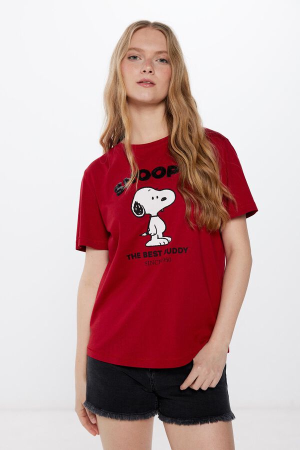 Springfield Camiseta Snoopy Lentejuelas estampado
