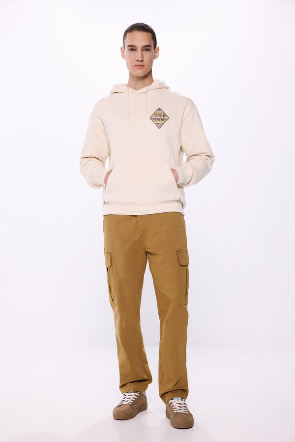 Springfield Pantal&oacute;n cargo lavado nude
