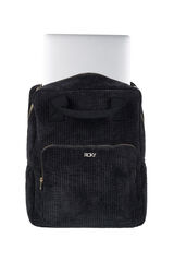 Roxy Mochila peque&ntilde;a de pana negro