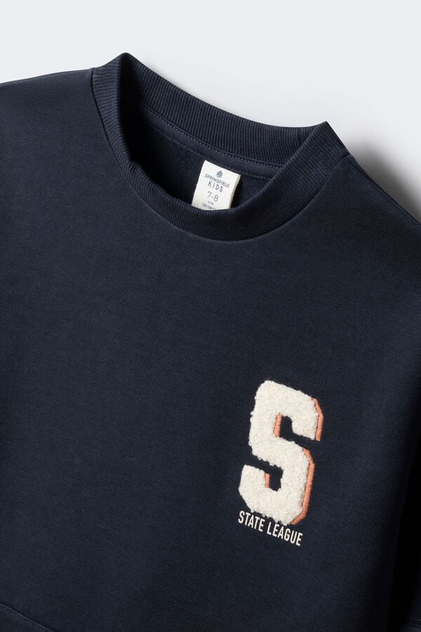 Springfield Kids Sweatshirt de duas camadas para meninos azul