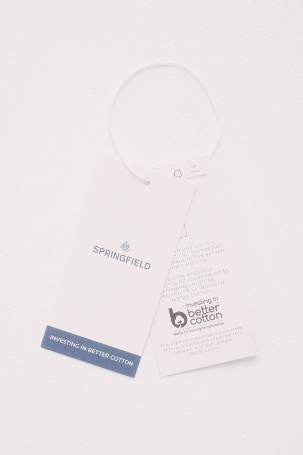 Springfield Bermuda seersucker relaxed fit beige