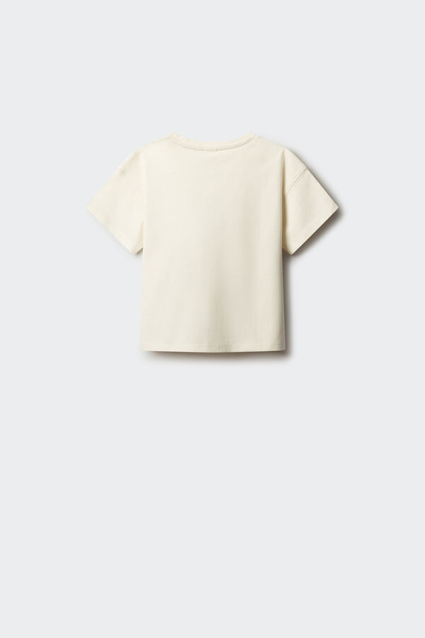 Springfield Kids Camiseta manga corta estrella ni&ntilde;a blanco