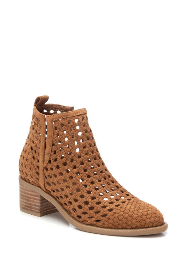 XTI bota feminina de camur&ccedil;a  cru