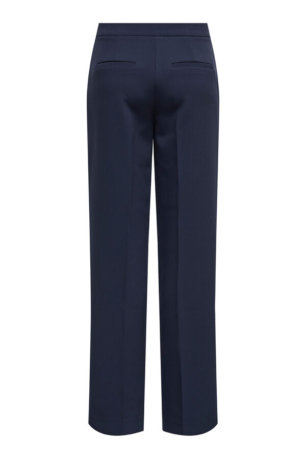 Only Pantal&oacute;n de traje recto azul