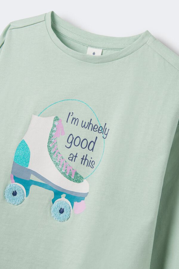 Springfield Kids Camiseta pat&iacute;n ni&ntilde;a estampado