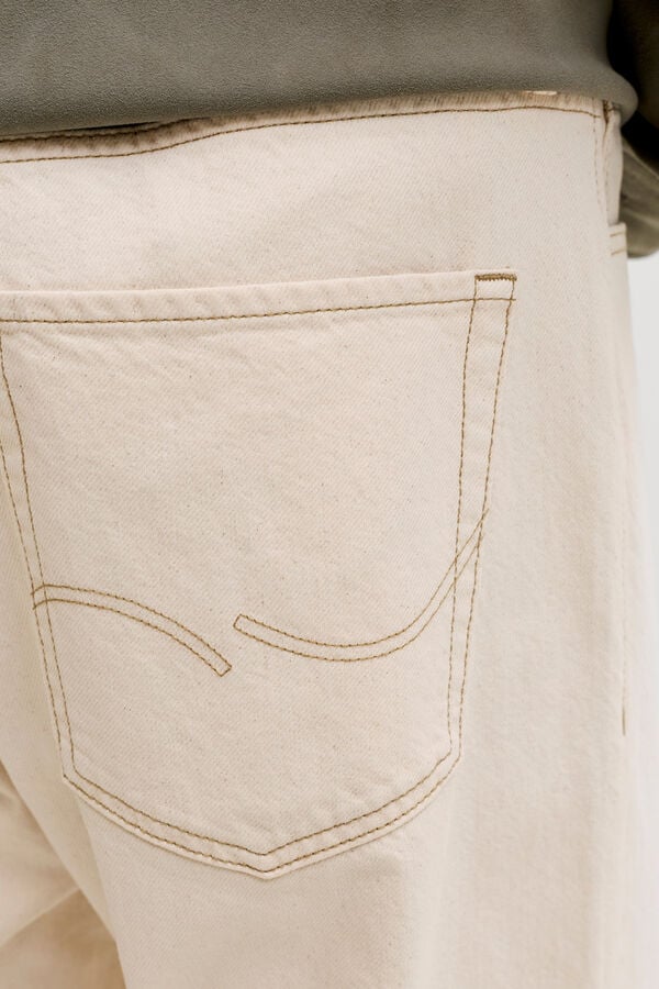 Jack & Jones Jeans Baggy lavagem desbotada bege