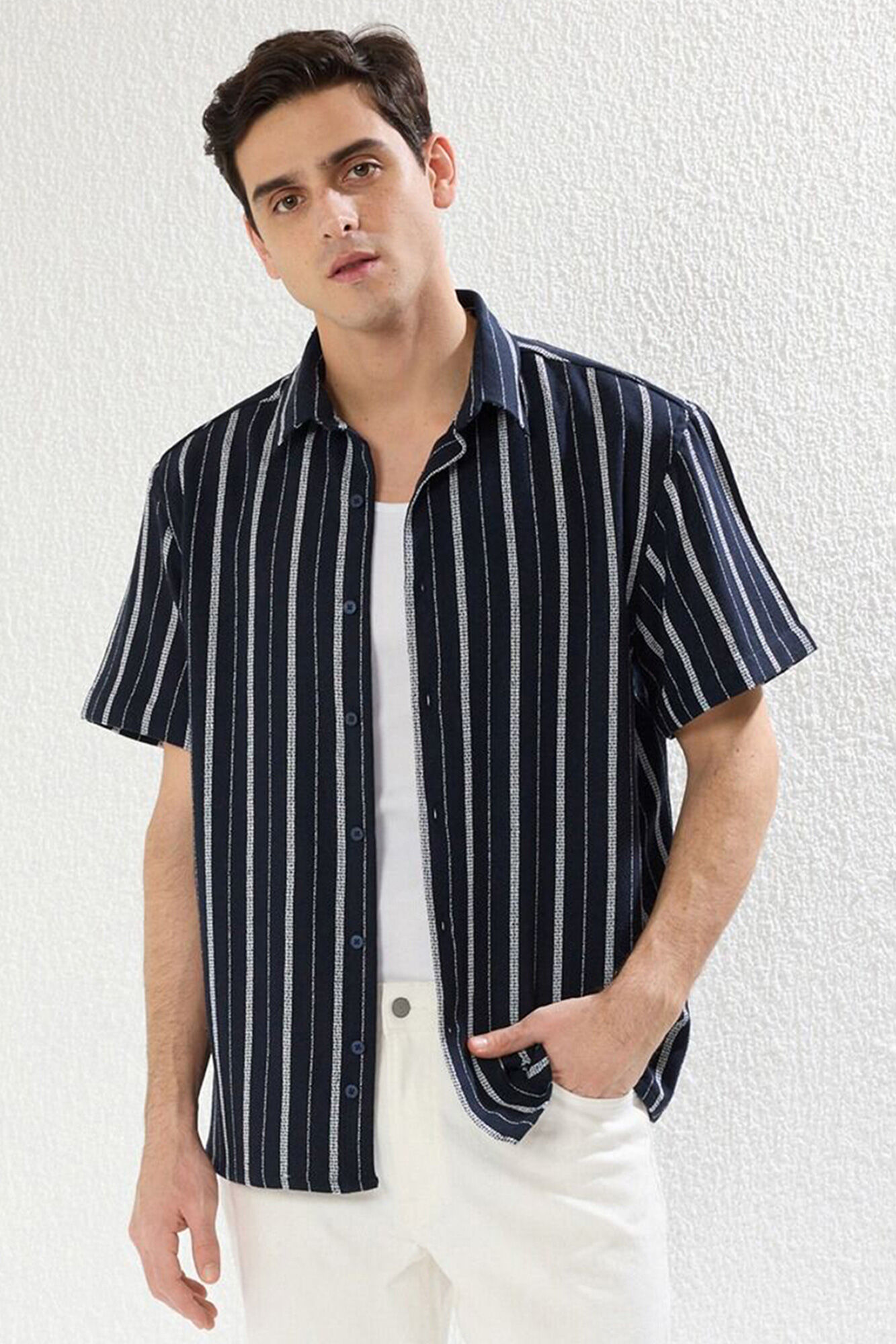 Trendyol Camisa oversize de manga curta
