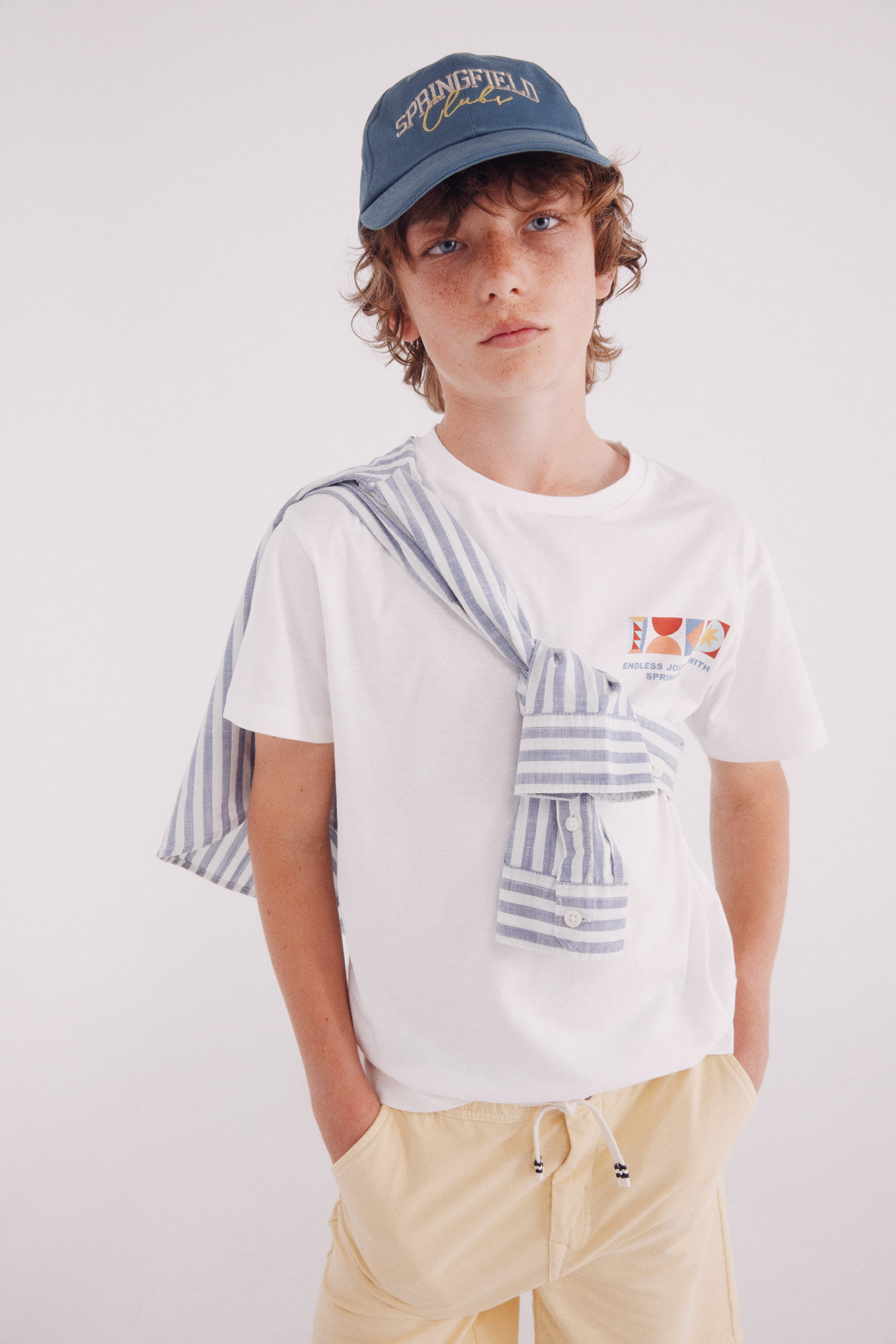 Springfield Kids Camiseta geom&eacute;trica para meninos