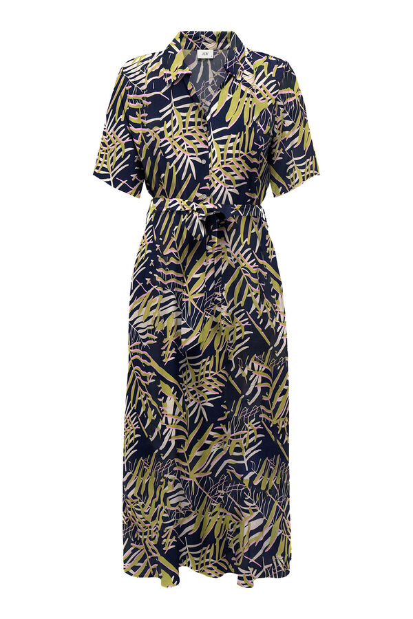 JDY Vestido midi camisero estampado
