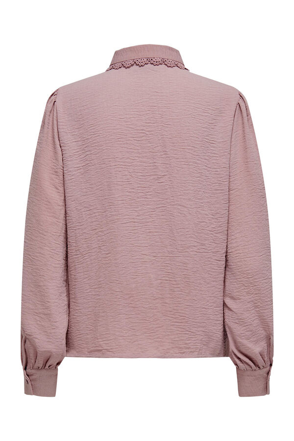 JDY Camisa corta de manga larga morado/lila