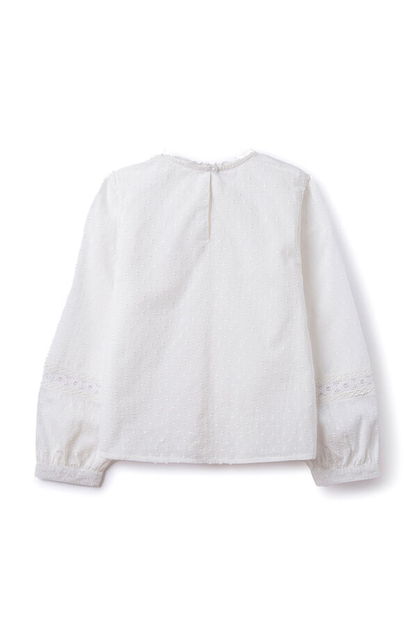 Springfield Kids Blusa plumeti ni&ntilde;a blanco