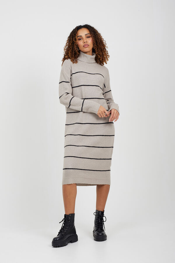 Brave Soul riscas de malha bege