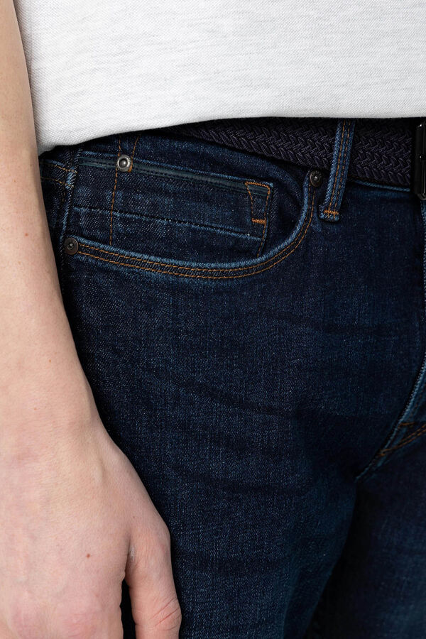 Tiffosi Jeans Leo Comfort Fit con Cintur&oacute;n azul