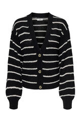 JDY Cardigan de rayas negro