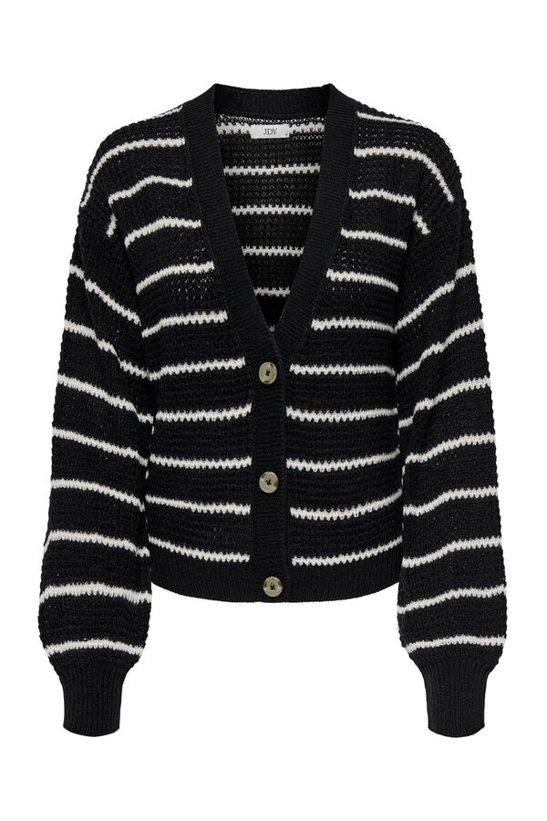 JDY Cardigan de rayas negro
