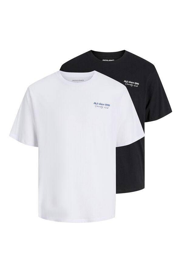 Jack & Jones Pack 2 camisetas regular fit negro