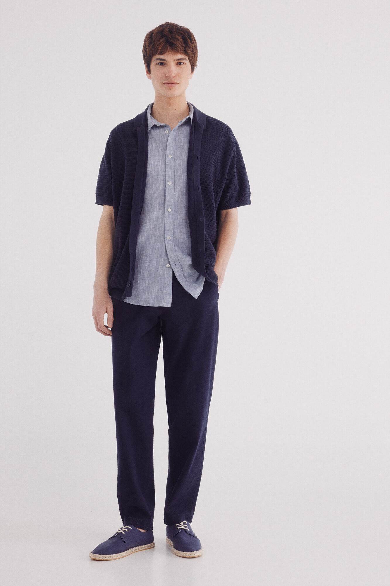 Springfield Cal&ccedil;as largas de seersucker