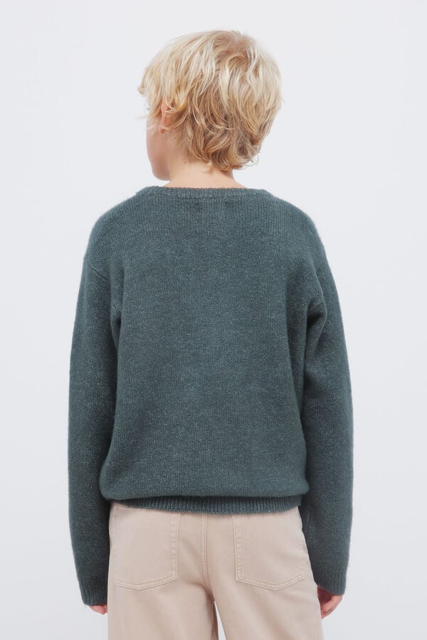 Springfield Kids Jersey rombos caqui ni&ntilde;o verde