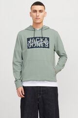 Jack & Jones Sudadera est&aacute;ndar fit capucha verde