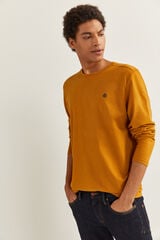 Springfield Camiseta manga larga básica dorado