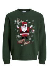 Jack & Jones Sweatshirt de gola redonda de Natal verde
