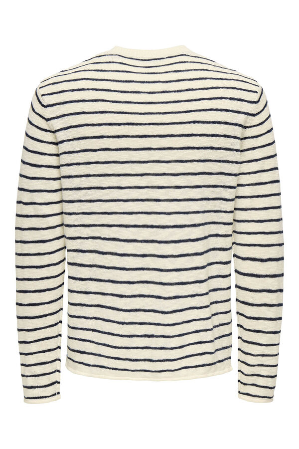 Only & Sons Jersey de hombre de punto regular fit. beige