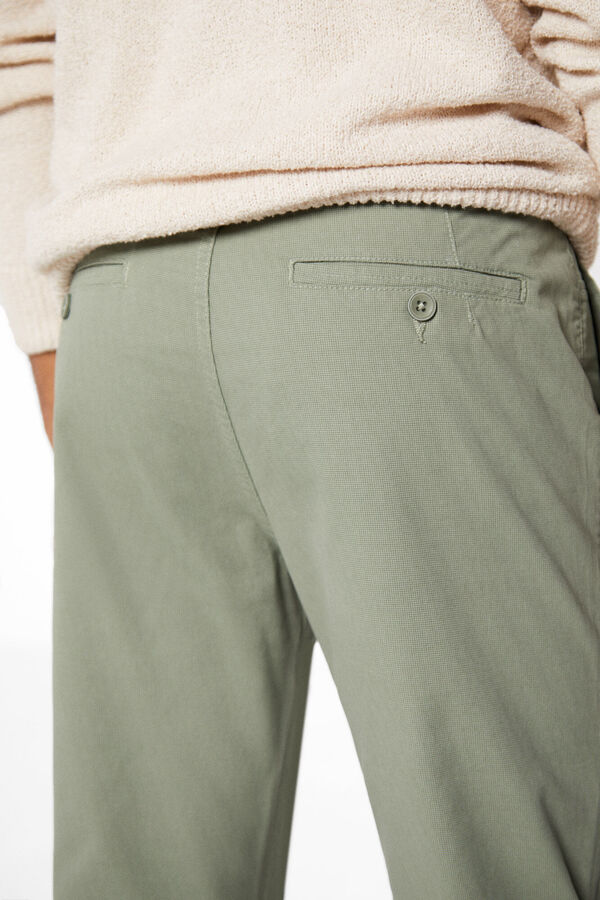 Springfield Chino micro estampado verde