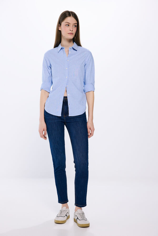 Springfield Camisa Oxford azul