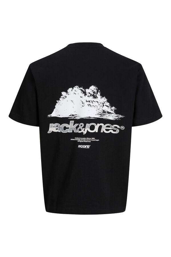 Jack & Jones Camiseta regular fit logo negro