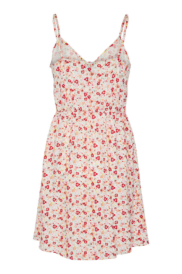 Pieces Vestido midi de tirantes blanco