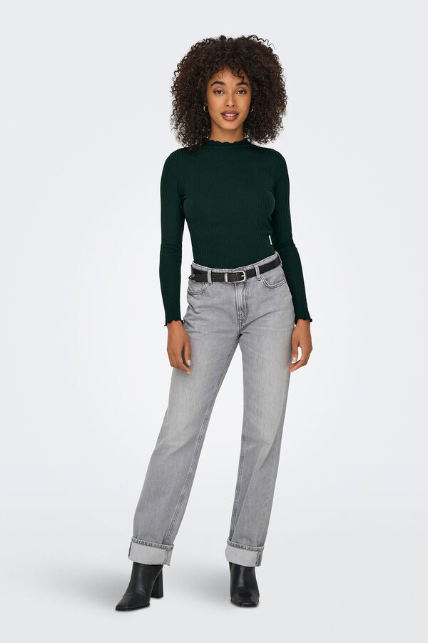 Only Su&eacute;ter manga comprida azul