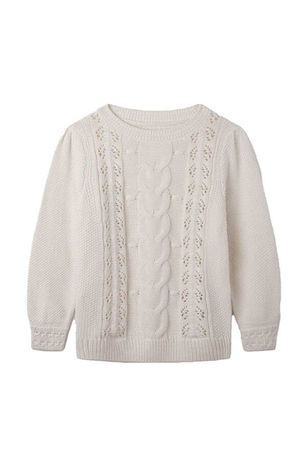 Springfield Kids Camisola rendilhada para menina cru