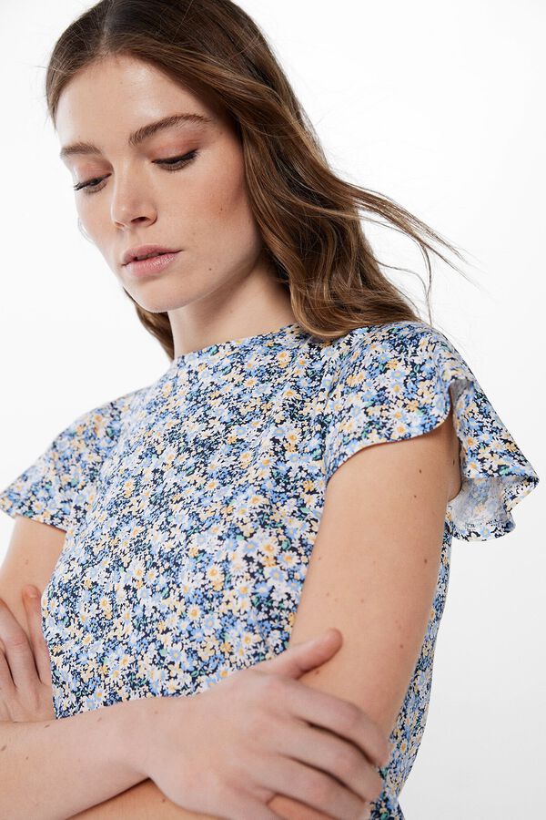 Springfield Camiseta Motivos Estampados azul