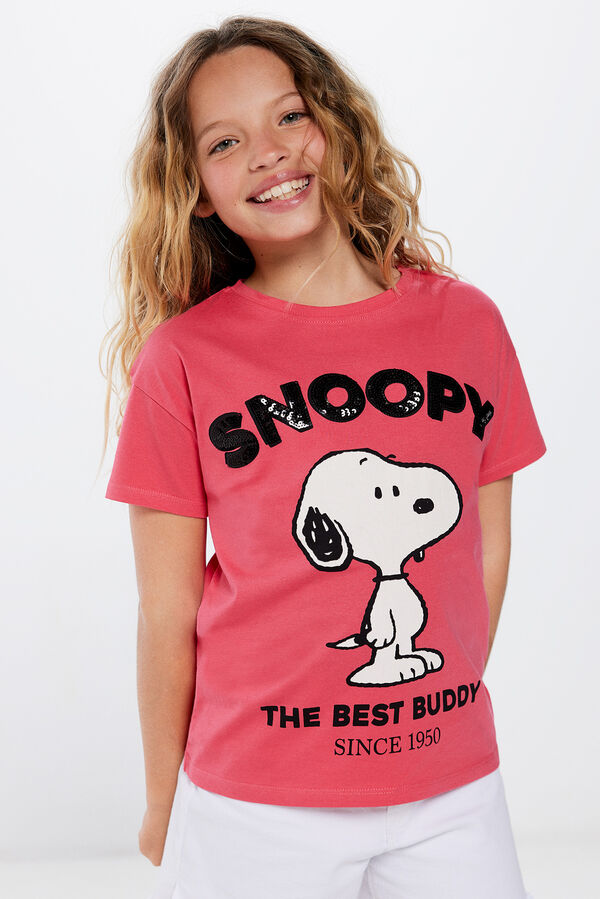 Springfield Kids Camiseta Snoopy ni&ntilde;a rosa