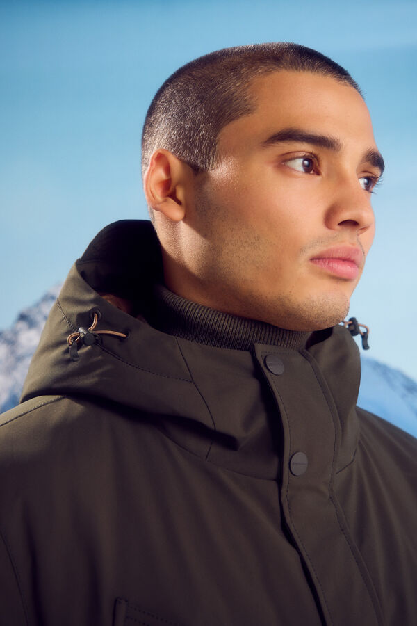 Springfield Parka acolchoada t&eacute;rmica bege