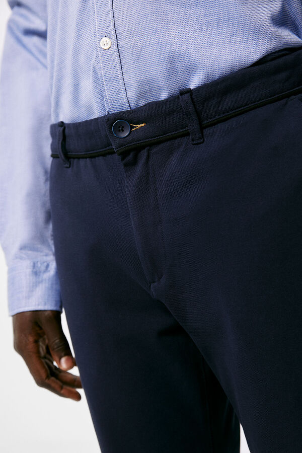 Springfield Chino piqu&eacute; azul