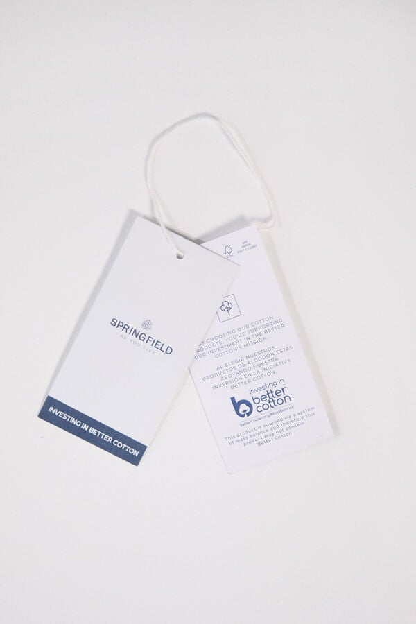 Springfield Su&eacute;ter fecho-&eacute;clair com riscas azul