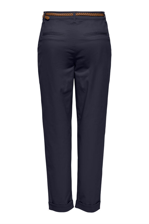 Only Pantal&oacute;n tipo chino con cintur&oacute;n azul